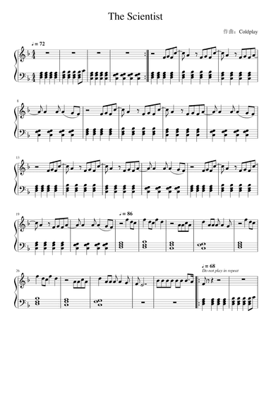 The Scientist (arr. Coldplay)