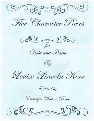 Five Character Pieces for Viola and Piano (arr. Carolyn Waters Broe)