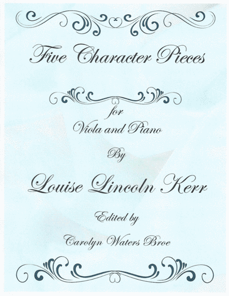 Five Character Pieces for Viola and Piano (arr. Carolyn Waters Broe)