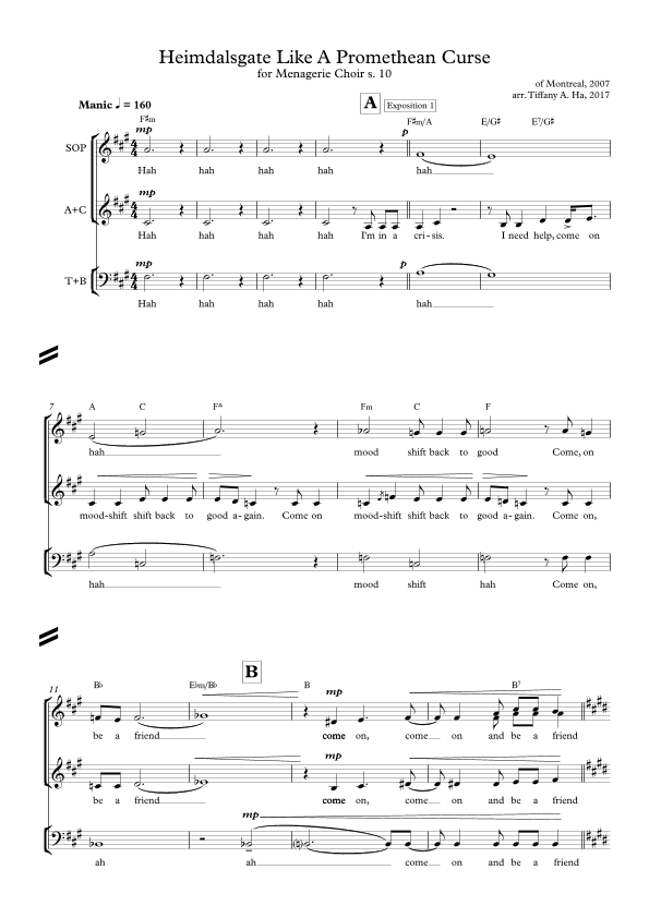 Heimdalsgate Like A Promethean (arr. Tiffany Ha)