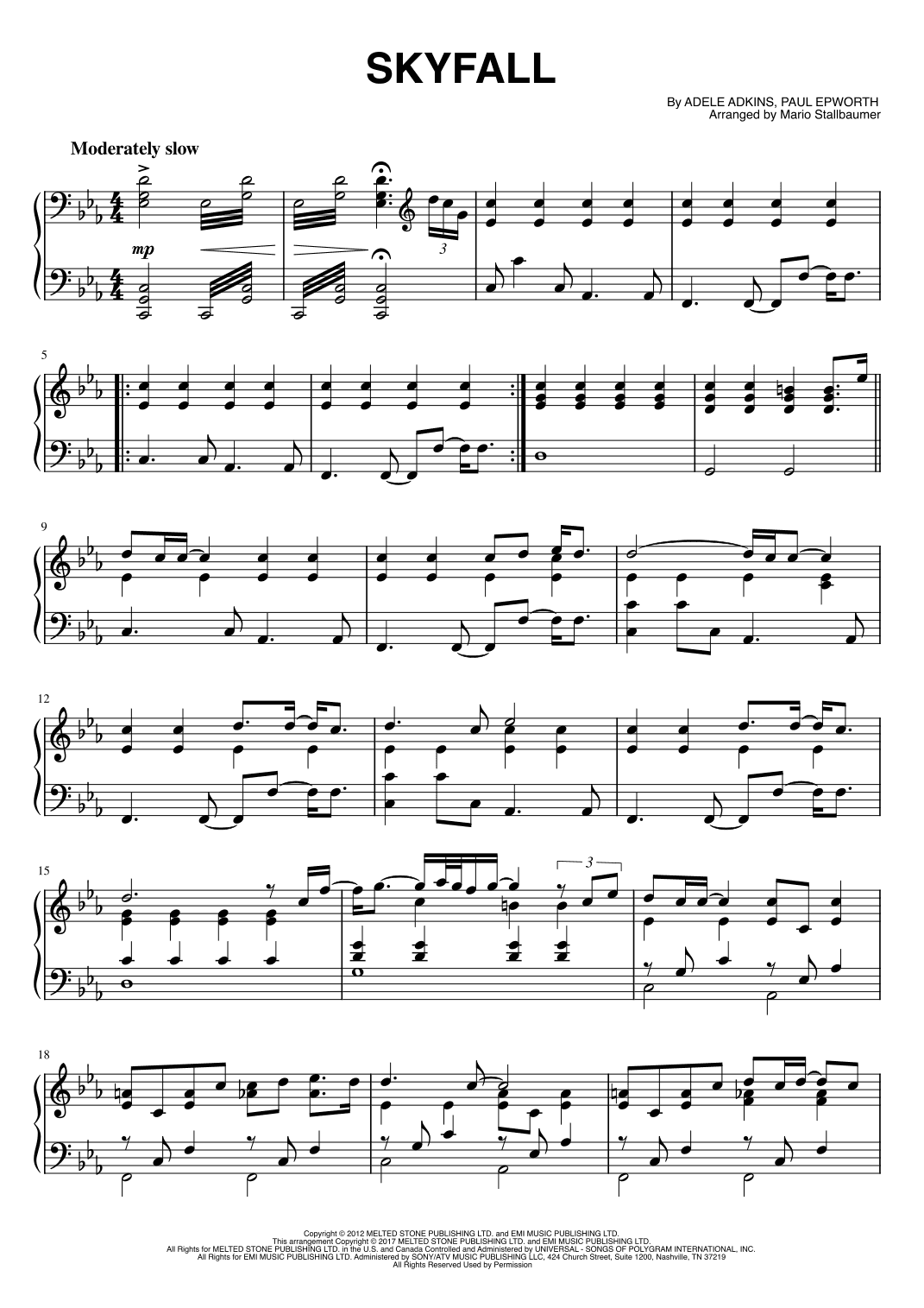 Skyfall (arr. Mario Stallbaumer)