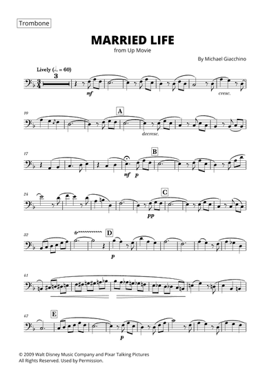Married Life (arr. Cadenza Editions)