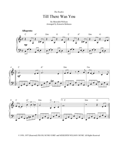 Till There Was You (arr. Kaiserin Rebecca)