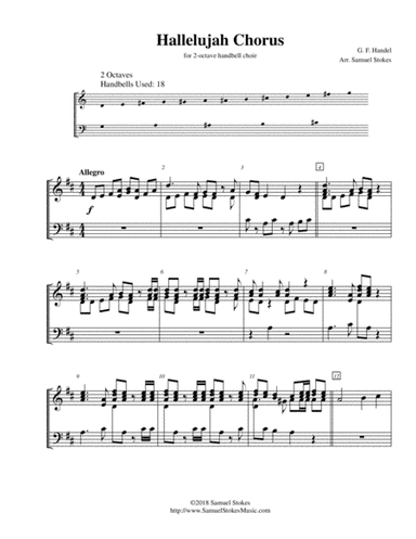Hallelujah Chorus from Handel's Messiah - for 2-octave handbell choir (arr. Samuel Stokes)