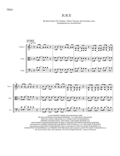 Juice (arr. Joe Deninzon)