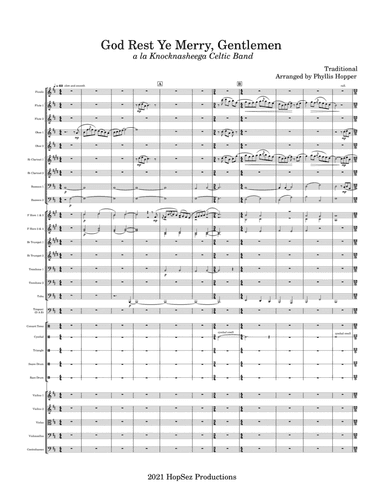 God Rest Ye Merry, Gentlemen - Symphony Orchestra (arr. Phyllis Hopper)