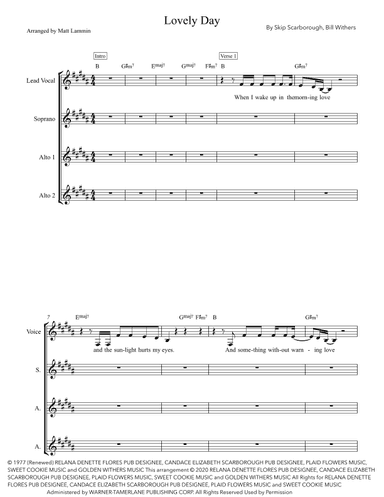 Lovely Day (arr. Matt Lammin)