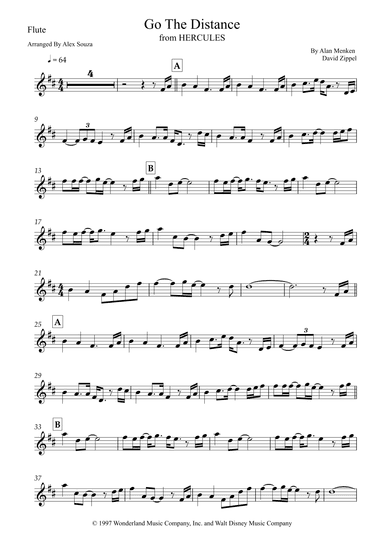 Go The Distance (arr. Alex Souza)