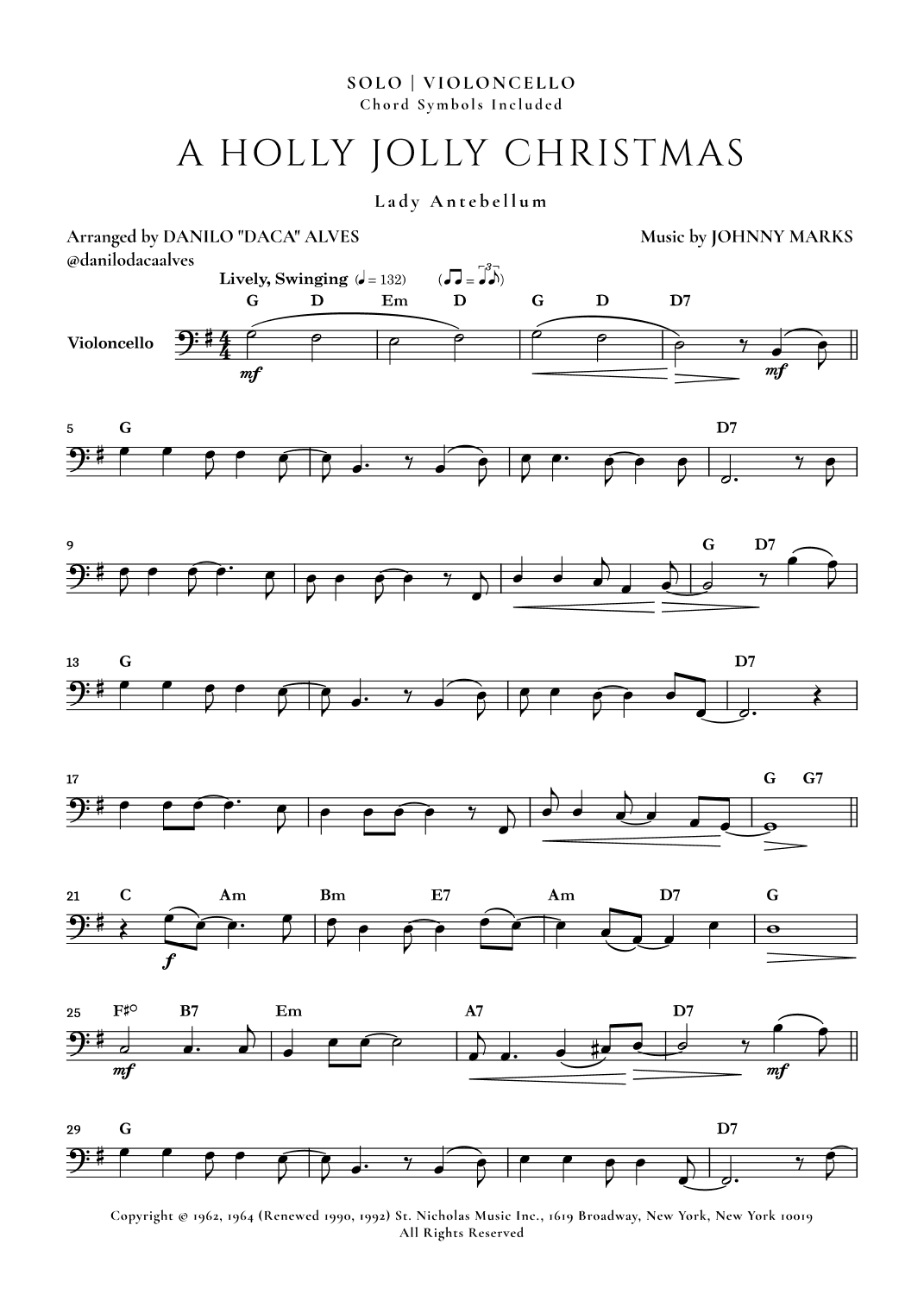 A Holly Jolly Christmas (arr. Danilo "Daca" Alves)
