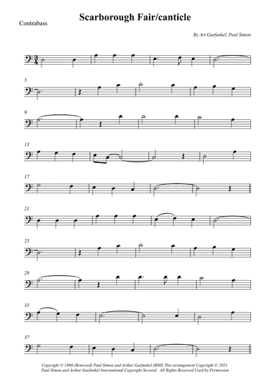Scarborough Fair/canticle (arr. Wesley S. SIlva)