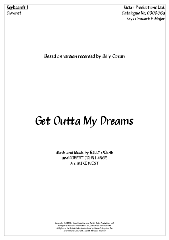 Get Outta My Dreams, Get Into My Car (arr. Arr. Mike West)