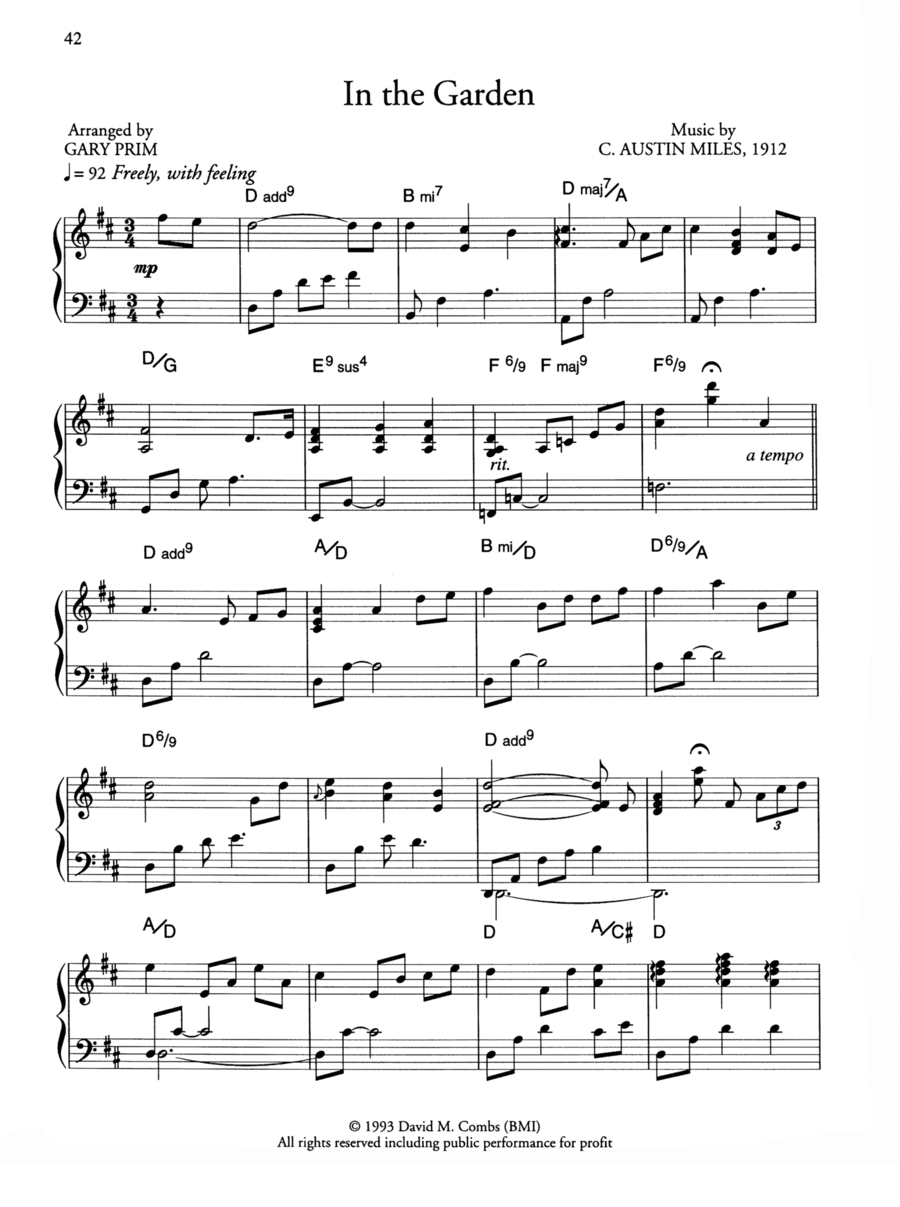 In the Garden (arr. Gary Prim)