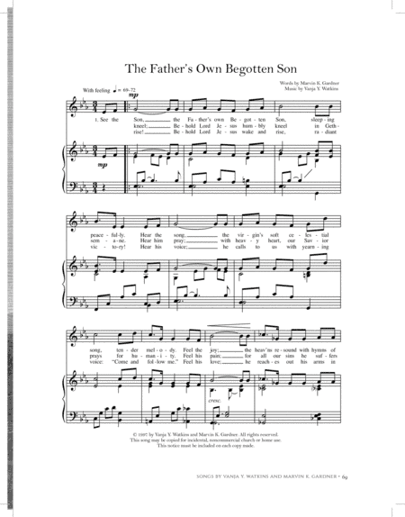 The Father's Own Begotten Son