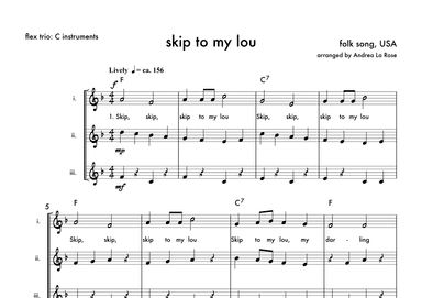 Skip to My Lou (arr. Andrea La Rose)