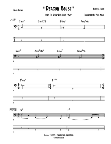 Deacon Blues (arr. Accubass)