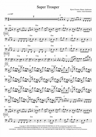 Super Trouper (arr. Jussi Kontinen)