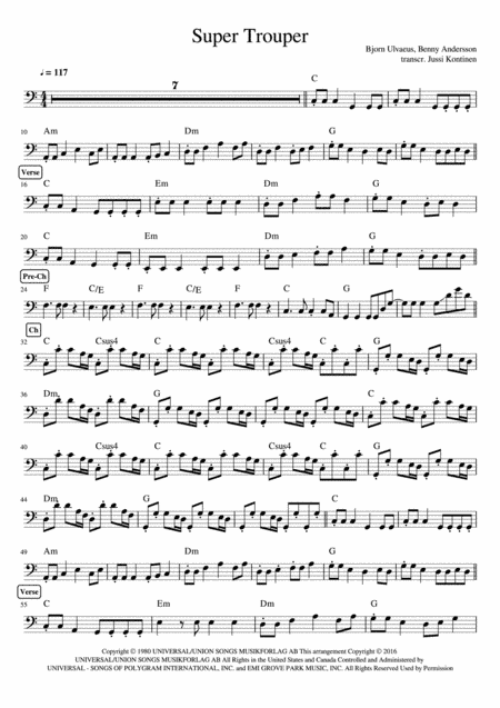 Super Trouper (arr. Jussi Kontinen)