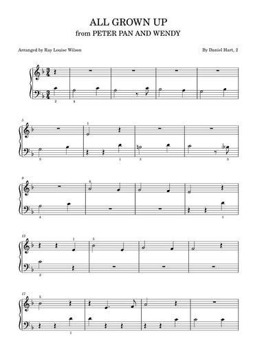 All Grown Up (arr. Ray Louise Wilson)