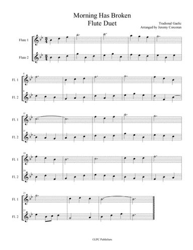 Morning Has Broken Flute Duet (arr. Jeremy Corcoran)
