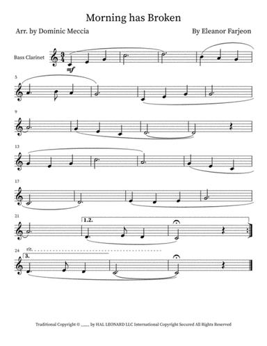 Morning Has Broken (arr. Dominic Meccia)