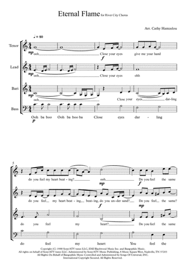 Eternal Flame (arr. Cathyfiddler)