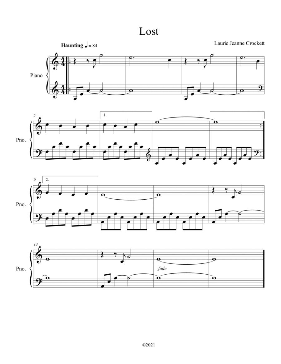 Lost - Ambient PIano