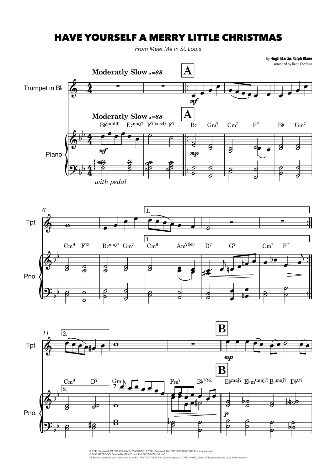 Have Yourself A Merry Little Christmas (arr. Tiago Cordeiro)