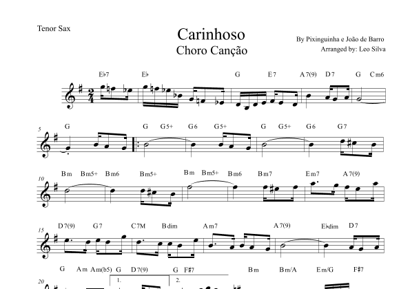 Carinhoso (arr. Leo Silva)