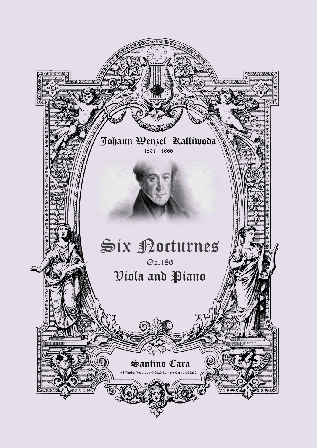 Kalliwoda - Six Nocturnes Op.186 for Viola and Piano - Scores and Part (arr. Santino Cara)