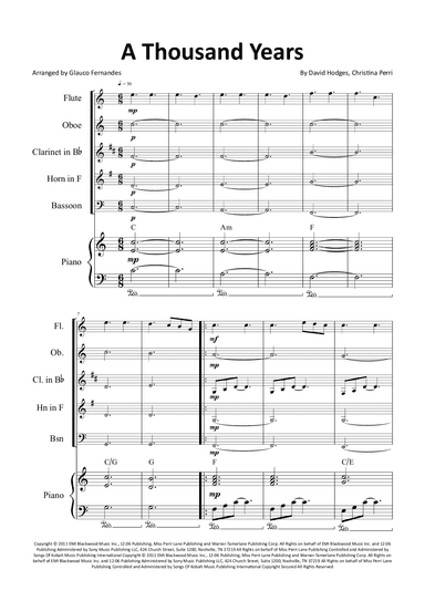 A Thousand Years (arr. Glauco Fernandes)