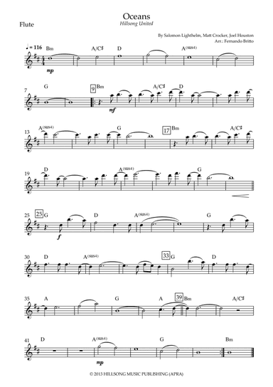 Oceans (where Feet May Fail) (arr. Fernando Britto)