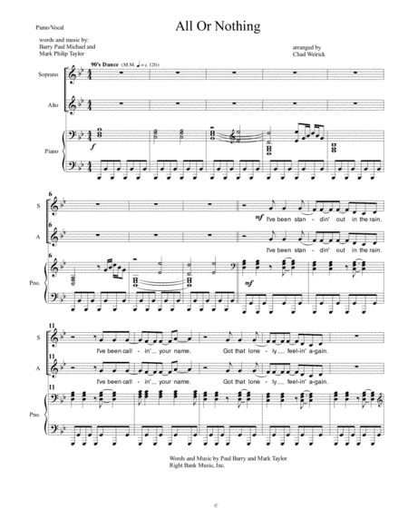 All Or Nothing (arr. Chad Weirick)