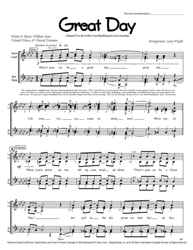 Great Day (arr. Larry Wright)