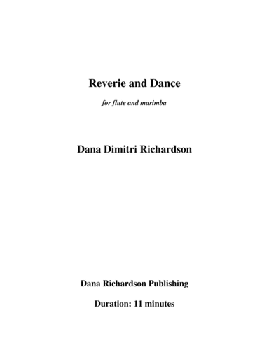 Reverie and Dance for flute and marimba