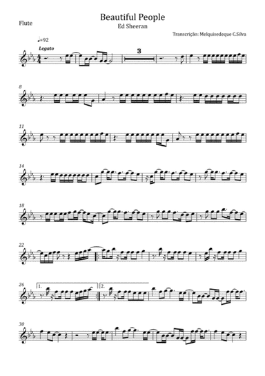 Beautiful People (arr. Melquisedeque C.Silva)