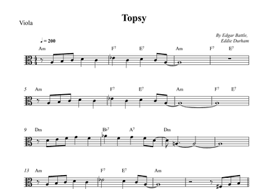 Topsy (arr. Wesley S. SIlva)