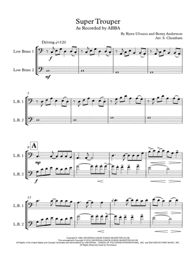 Super Trouper (arr. Steven Cheatham)