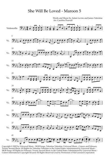 She Will Be Loved (arr. Caroline Pearsall)