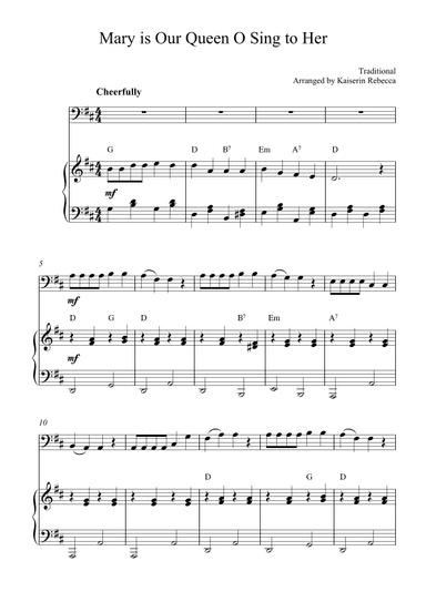 Mary Is Our Queen O Sing To Her (arr. Kaiserin Rebecca)