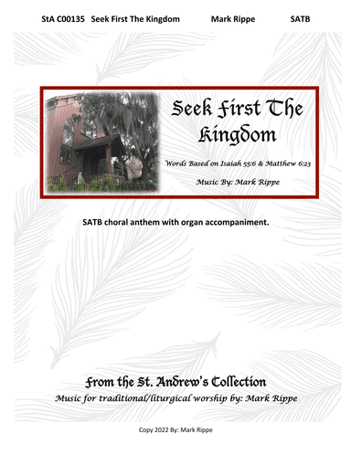 Seek First The Kingdom (SATB) StA C00135