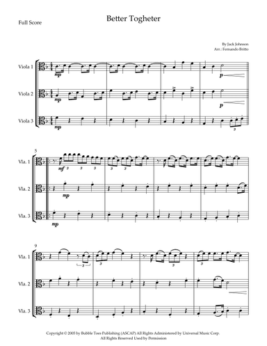 Better Together (arr. Fernando Britto)