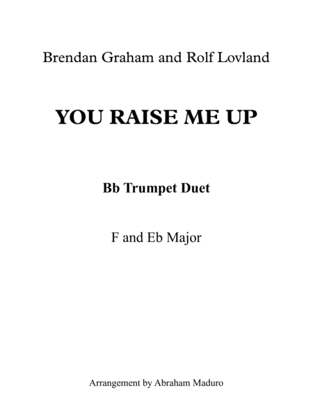 You Raise Me Up (arr. Abraham Maduro)