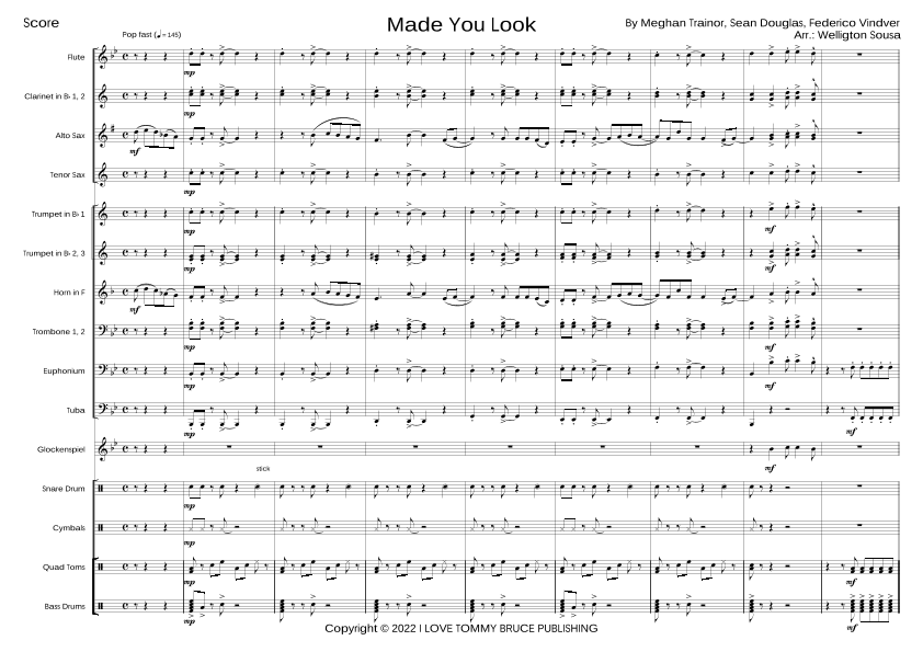 Made You Look (arr. Jose Welligton Sousa de Castro)