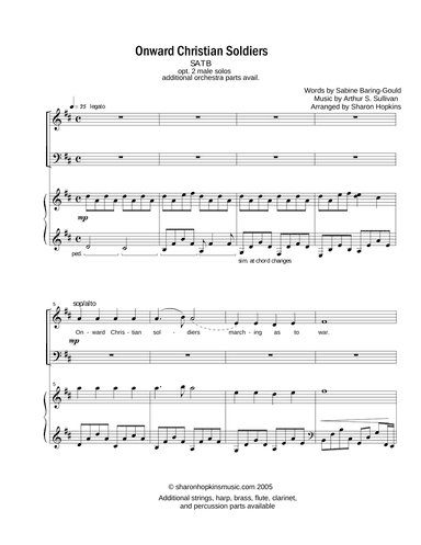 Onward Christian Soldiers (arr. Sharon Hopkins)