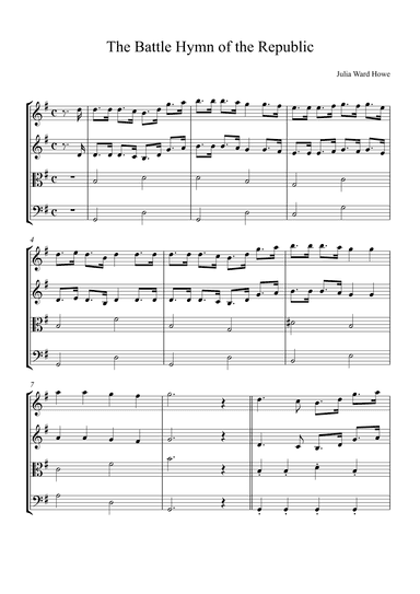 The Battle Hymn of the Republic (arr. Alex Nunes Rodrigues)