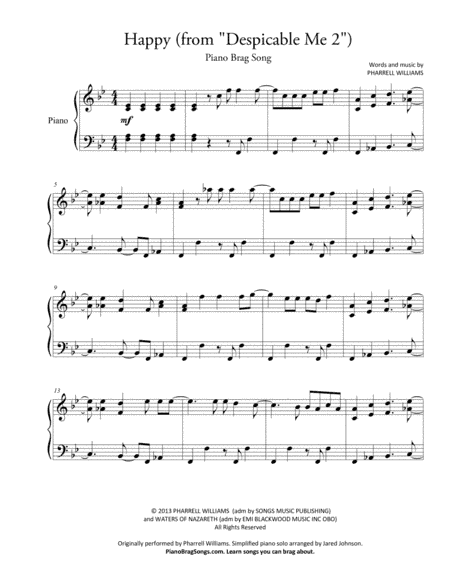 Happy (arr. Jared Johnson)