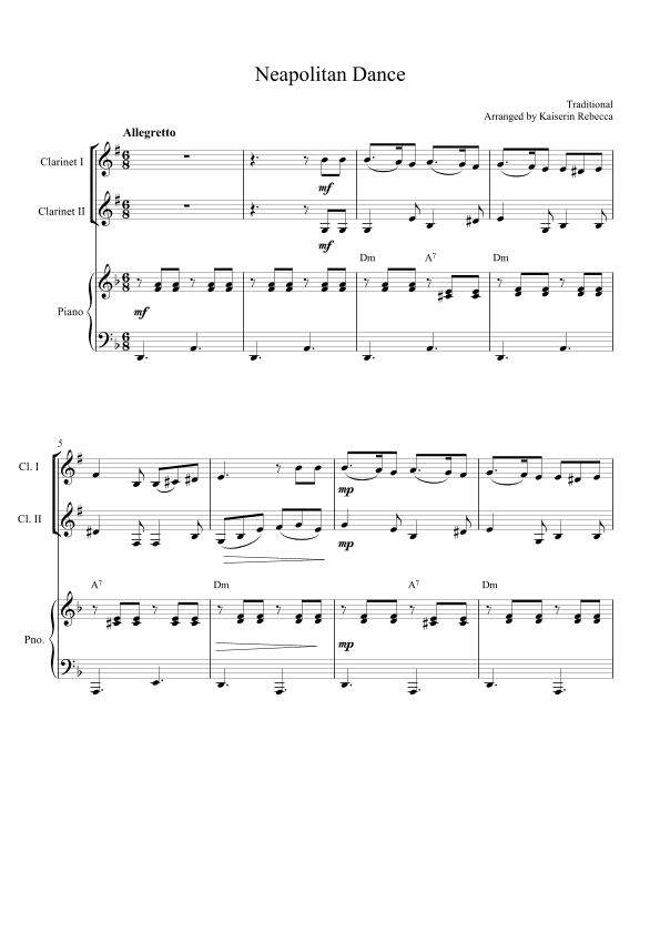 Neapolitan Dance (arr. Kaiserin Rebecca)