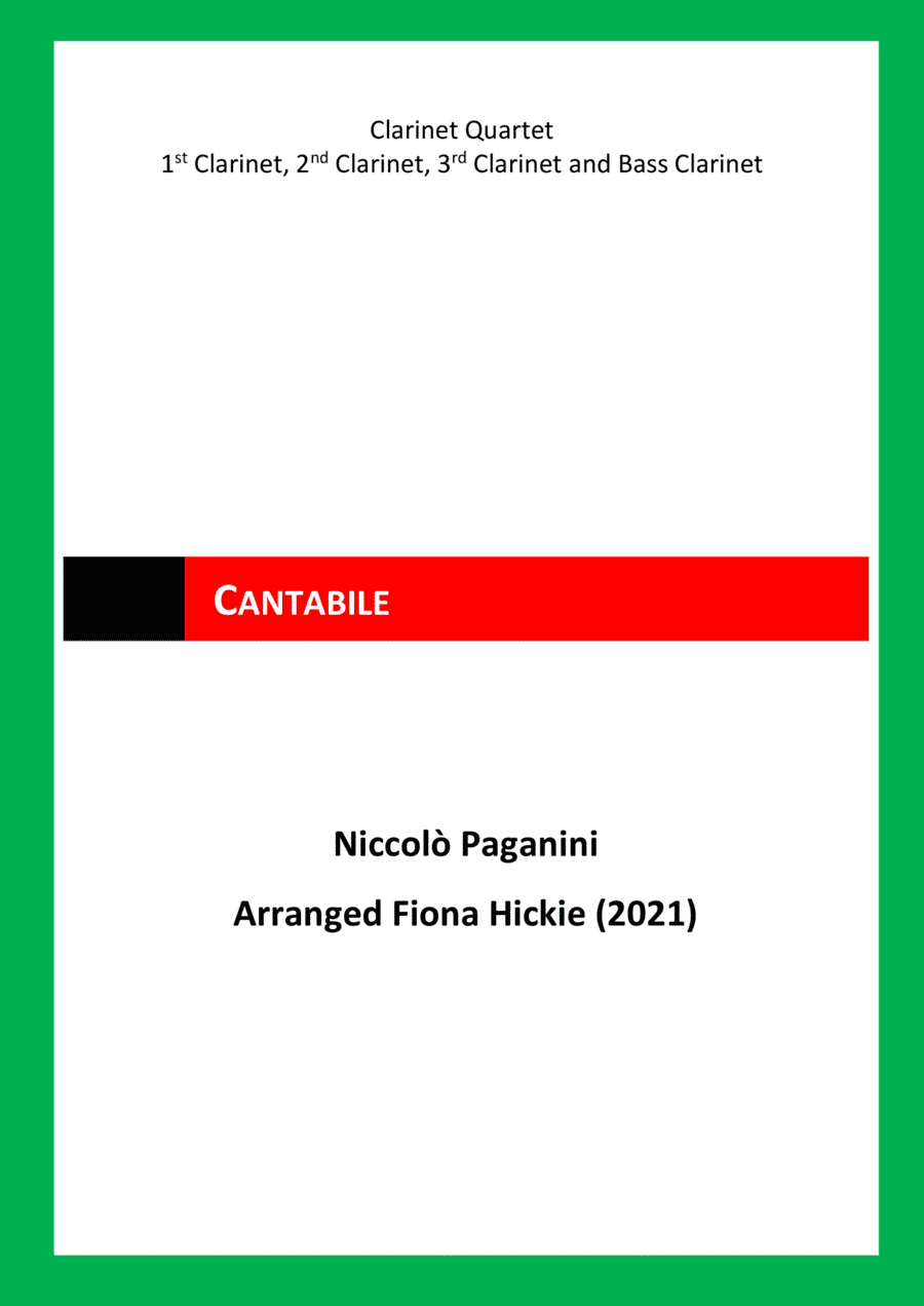 Cantabile in D Major (arr. Fiona Hickie)