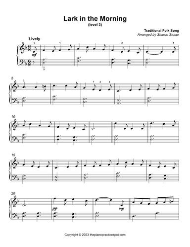 Lark in the Morning (arr. Sharon Stosur)