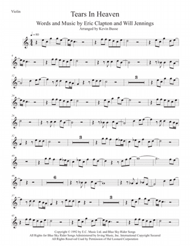 Tears In Heaven (arr. Kevin Busse)